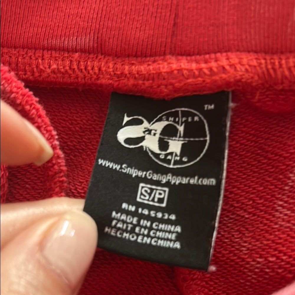 Glee Red Tie-Dye Hooded Sweatshirt and sweatpants - Picture 7 of 7